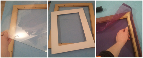 DIY silk screen: old frame